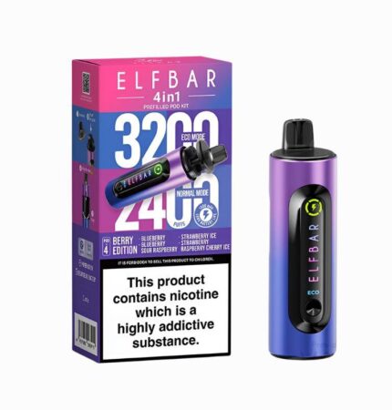 elf bar 3200 4 in 1 pod kit berry edition