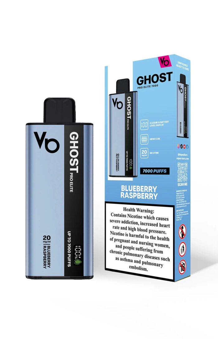 Ghost Pro Elite 7000 Blueberry Raspberry 20MG_ - Vape Unit