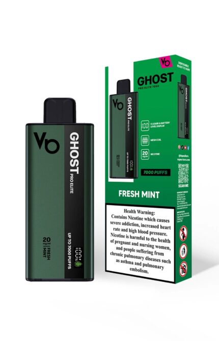 Ghost Pro Elite 7000 Fresh Mint 20MG_ - Vape Unit