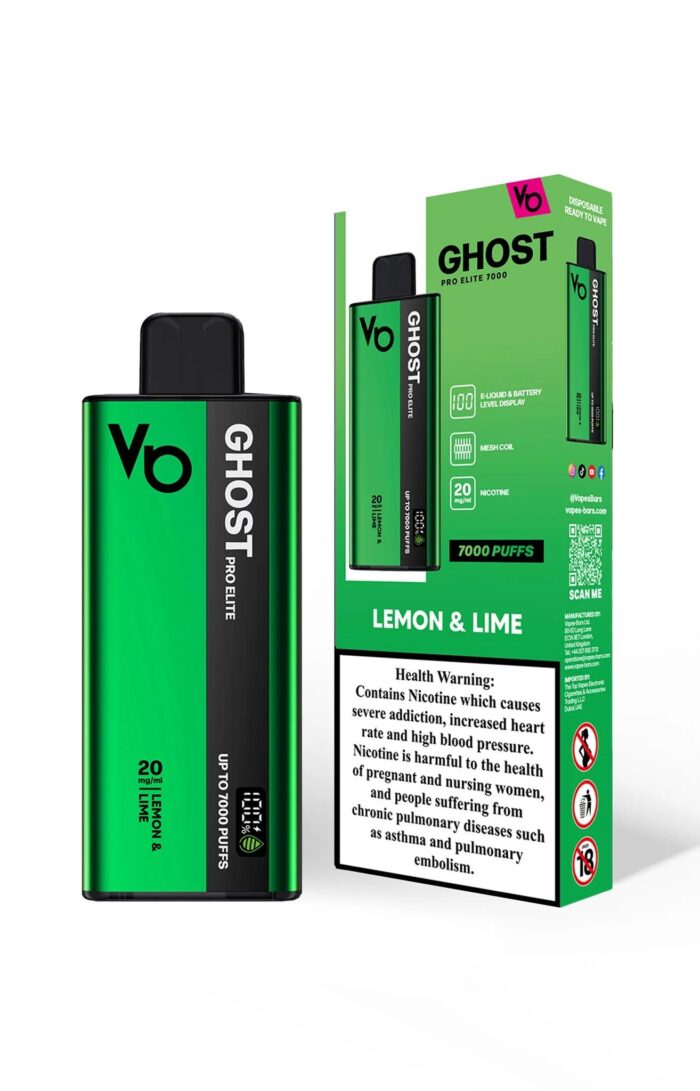 Ghost Pro Elite 7000 Lemon & Lime 20MG_ - Vape Unit