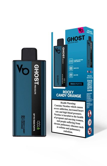 Ghost Pro Elite 7000 Rocky Candy Orange 20MG_ - Vape Unit