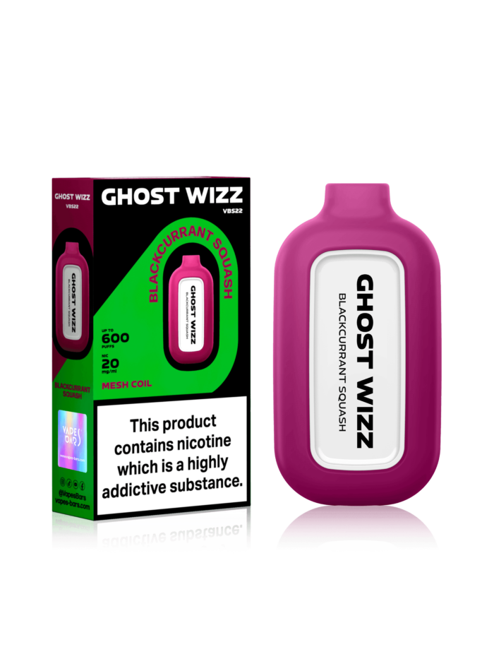 GHOST WIZZ BLACKCURRANT SQUASH DISPOSABLE VAPE - Vape Unit