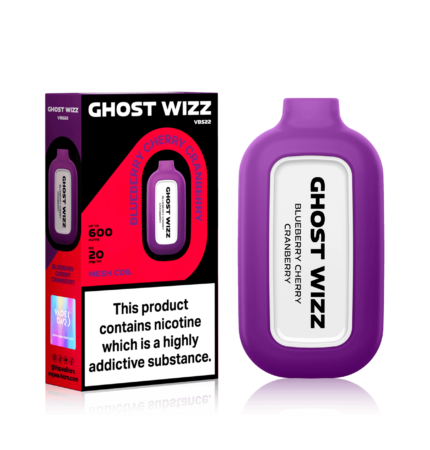 GHOST WIZZ BLUEBERRY CHERRY CRANBERRY DISPOSABLE VAPE - Vape Unit