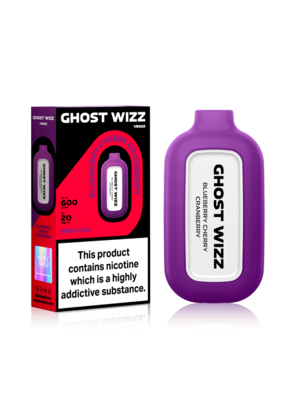 GHOST WIZZ BLUEBERRY CHERRY CRANBERRY DISPOSABLE VAPE - Vape Unit