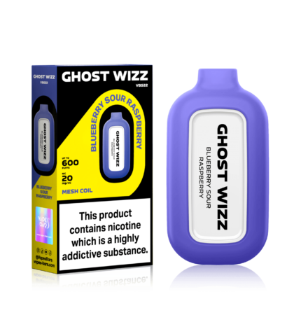 GHOST WIZZ BLUEBERRY SOUR RASPBERRY DISPOSABLE VAPE - Vape Unit