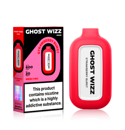 GHOST WIZZ STRAWBERRY BURST DISPOSABLE VAPE DISPOSABLE VAPE - Vape Unit