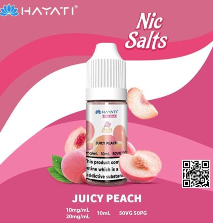 HAYATI Crystal Pro Max Nic Salts - JUICE PEACH - 10ml - Vape Unit