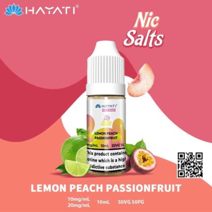 HAYATI Crystal Pro Max Nic Salts - LEMON PEACH PASSIONFRUIT - 10ml - Vape Unit