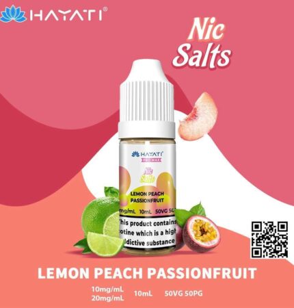 HAYATI Crystal Pro Max Nic Salts - LEMON PEACH PASSIONFRUIT - 10ml - Vape Unit