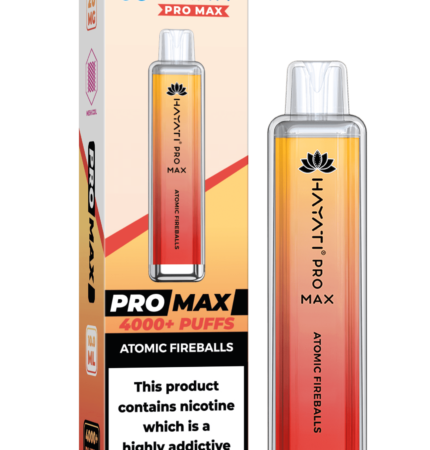 Hayati Pro Max 4000 20MG Nicotine - Atomic Fireballs - Vape Unit