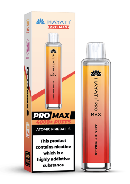 Hayati Pro Max 4000 20MG Nicotine - Atomic Fireballs - Vape Unit