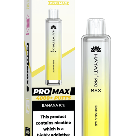 Hayati Pro Max 4000 20MG Nicotine - Banana Ice - Vape Unit