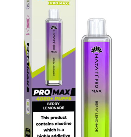 Hayati Pro Max 4000 20MG Nicotine - Berry Lemonade - Vape Unit