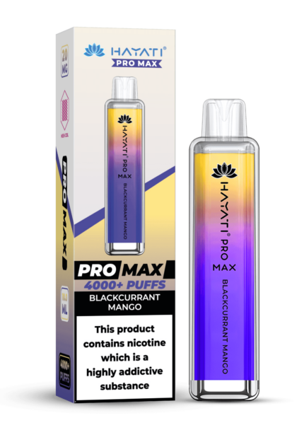 Hayati Pro Max 4000 20MG Nicotine - Blackcurrant Mango - Vape Unit