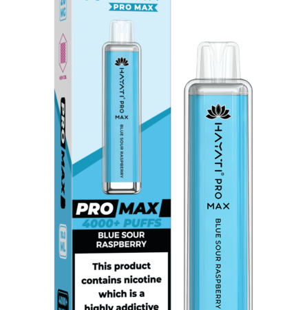 Hayati Pro Max 4000 20MG Nicotine - Blue Sour Raspberry - Vape Unit