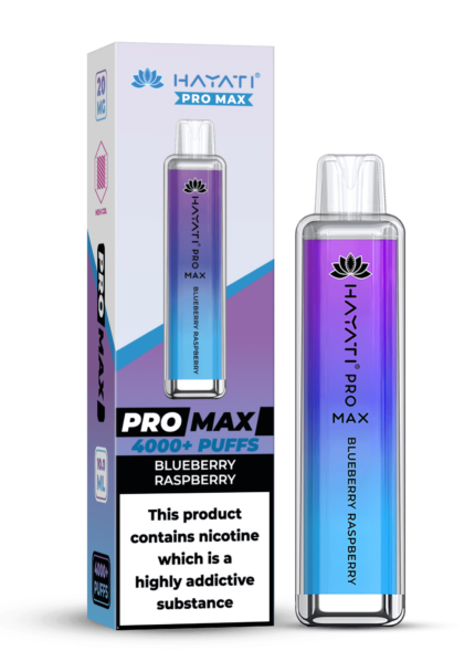 Hayati Pro Max 4000 20MG Nicotine - Blueberry Raspberry - Vape Unit