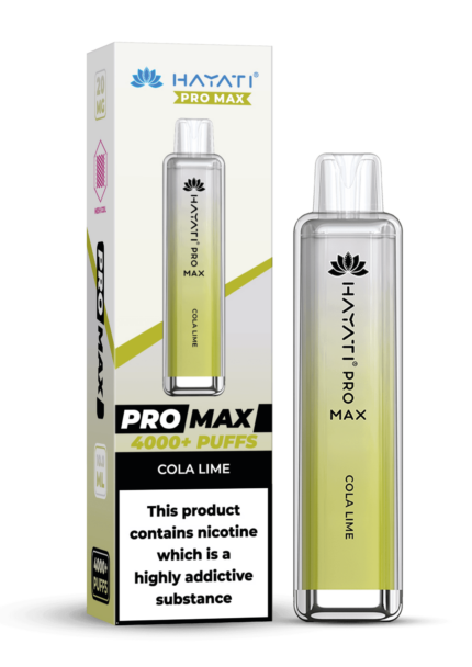 Hayati Pro Max 4000 20MG Nicotine - Cola Lime - Vape Unit