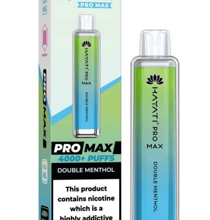 Hayati Pro Max 4000 20MG Nicotine - Double Menthol - Vape Unit