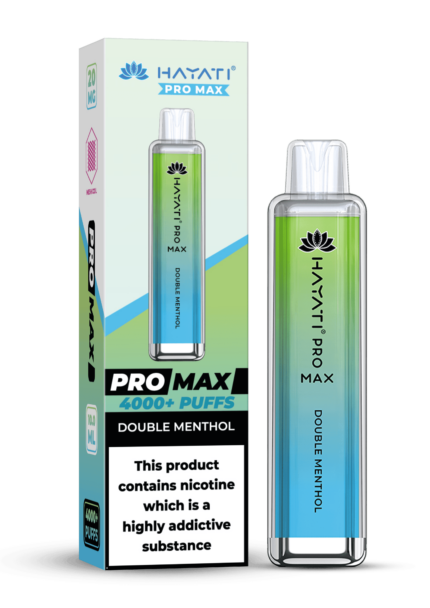 Hayati Pro Max 4000 20MG Nicotine - Double Menthol - Vape Unit