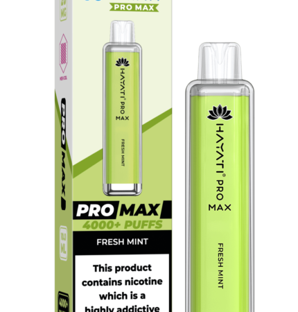 Hayati Pro Max 4000 20MG Nicotine - Fresh Mint - Vape Unit