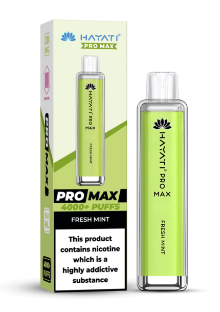 Hayati Pro Max 4000 20MG Nicotine - Fresh Mint - Vape Unit