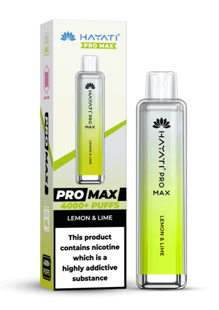 Hayati Pro Max 4000 20MG Nicotine - Lemon & Lime - Vape Unit