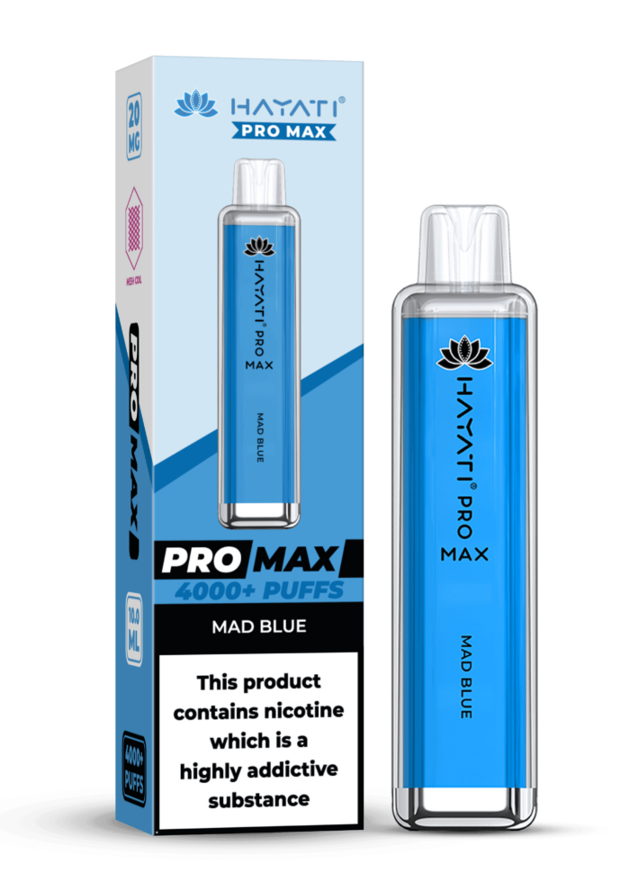 Hayati Pro Max 4000 20MG Nicotine - Mad Blue - Vape Unit