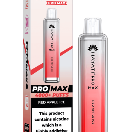 Hayati Pro Max 4000 20MG Nicotine - Red Apple Ice - Vape Unit