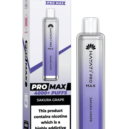 Hayati Pro Max 4000 20MG Nicotine - Sakura Grape - Vape Unit