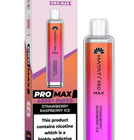 Hayati Pro Max 4000 20MG Nicotine - Strawberry Raspberry Ice - Vape Unit