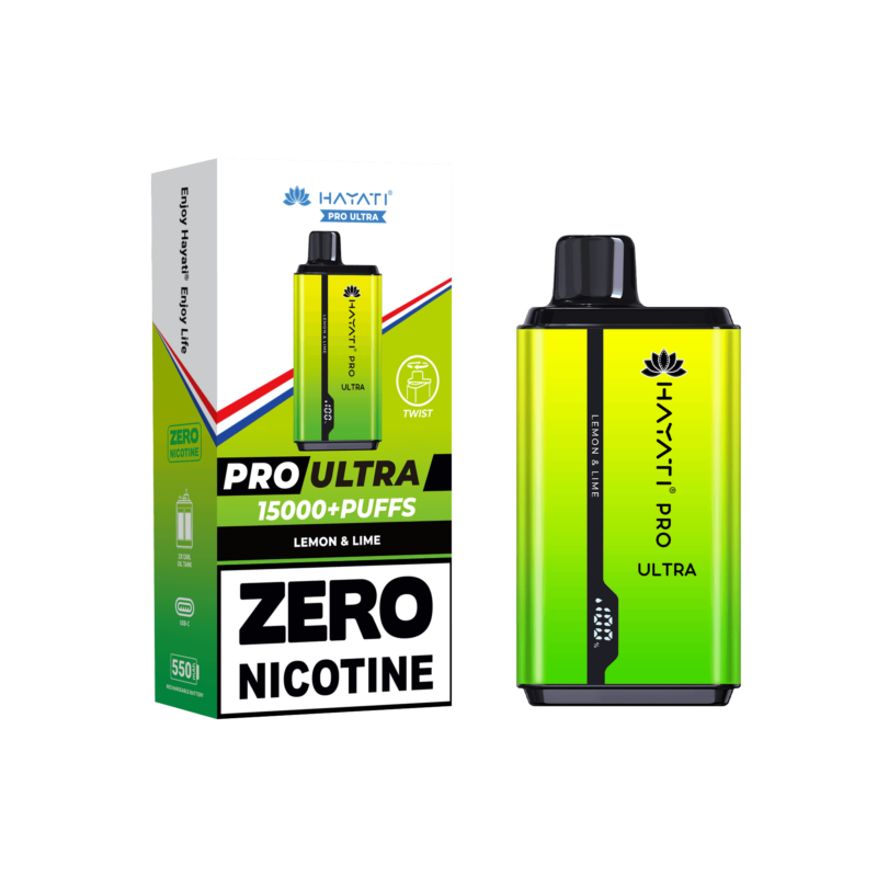 Hayati Pro Ultra Lemon & Lime 0mg - Vape Unit