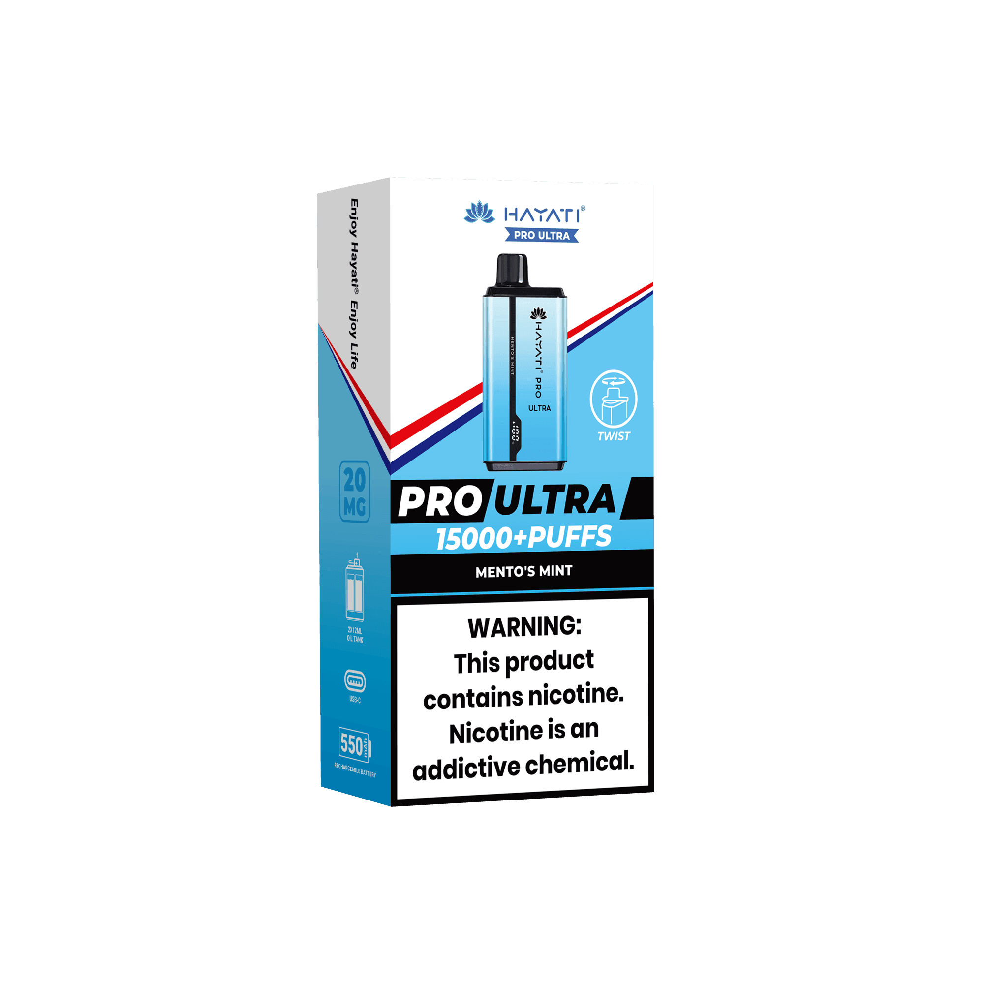 Hayati Pro Ultra Mento's Mint 20MG - Vape Unit