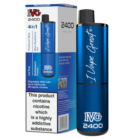 IVG 2400 4 IN 1 MULTI FLAVOUR BLUE EDITION - Vape Unit