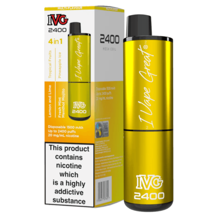 IVG 2400 4 IN 1 MULTI FLAVOUR YELLOW EDITION - Vape Unit