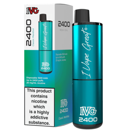 IVG 2400 CLASSIC MENTHOL - Vape Unit