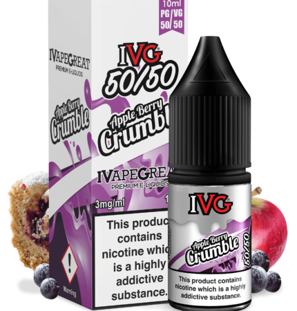 IVG Apple Berry Crumble 50/50 10ML - Vape Unit