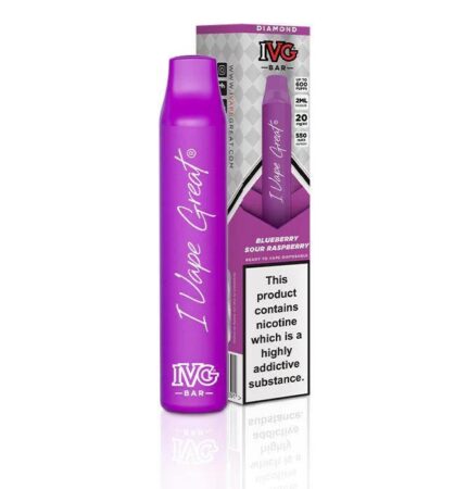 IVG BAR PLUS BLUEBERRY SOUR RASPBERRY - Vape Unit