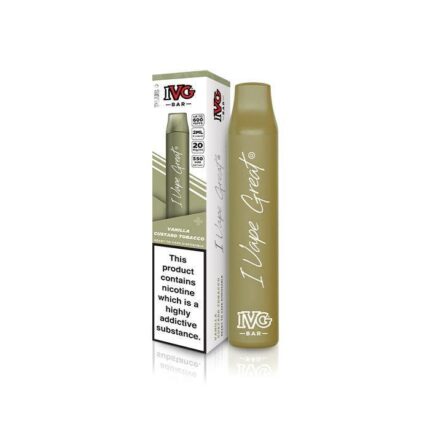 IVG BAR PLUS VANILLA CUSTARD TOBACCO - Vape Unit