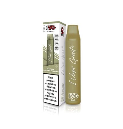 IVG BAR PLUS VANILLA CUSTARD TOBACCO - Vape Unit