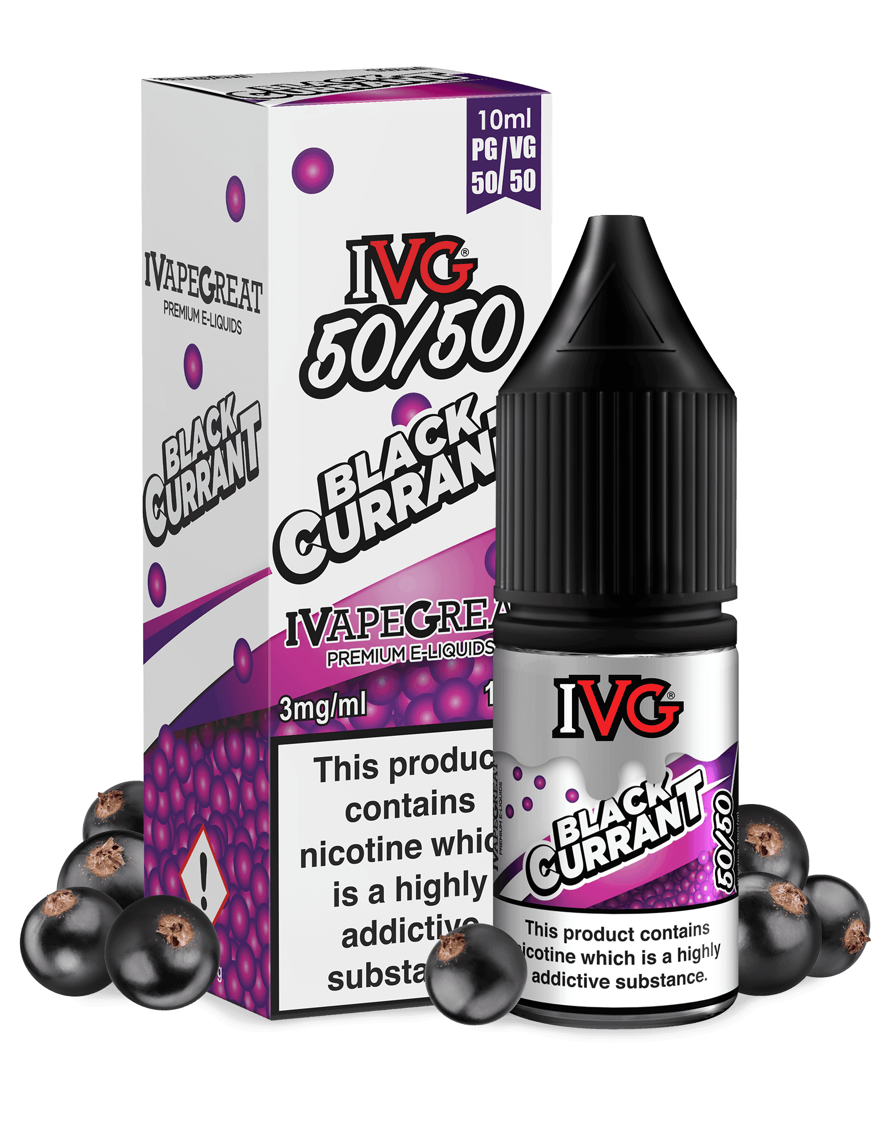 IVG Blackcurrant 50/50 10ML - Vape Unit