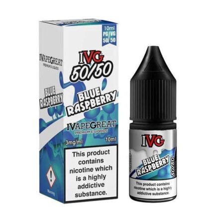 IVG BLUE RASPBERRY 50/50 10ML - Vape Unit