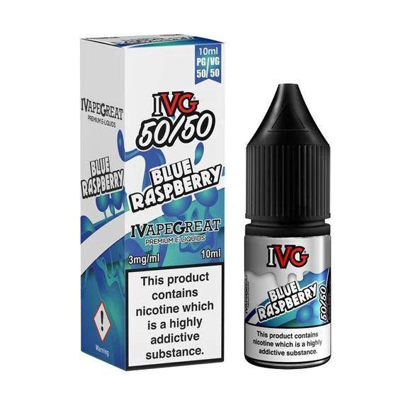 IVG BLUE RASPBERRY 50/50 10ML - Vape Unit