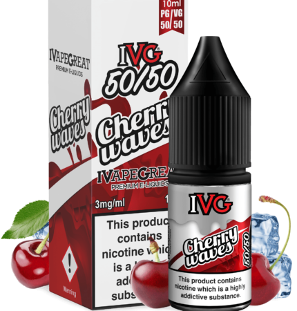 IVG Cherry Waves 50/50 10ML - Vape Unit