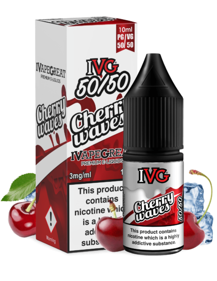 IVG Cherry Waves 50/50 10ML - Vape Unit