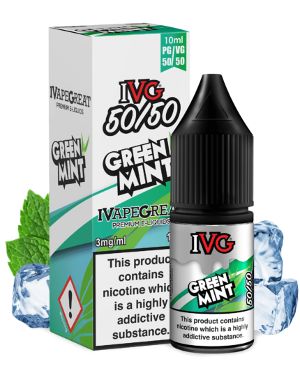 IVG Green Mint 50/50 10ML - Vape Unit