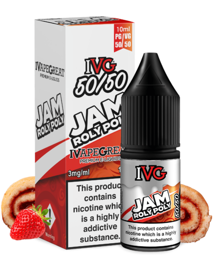 IVG Jam Roly Poly 50/50 10ML - Vape Unit