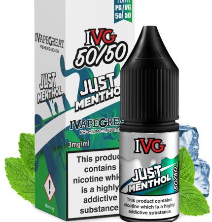 IVG Just Menthol 50/50 10ML - Vape Unit