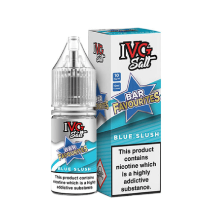 IVG Nic Salt E-Liquid by Bar Favourites Salt Blue Slush 10 ml - Vape Unit