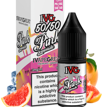 IVG Pink Lemonade 50/50 10ML - Vape Unit