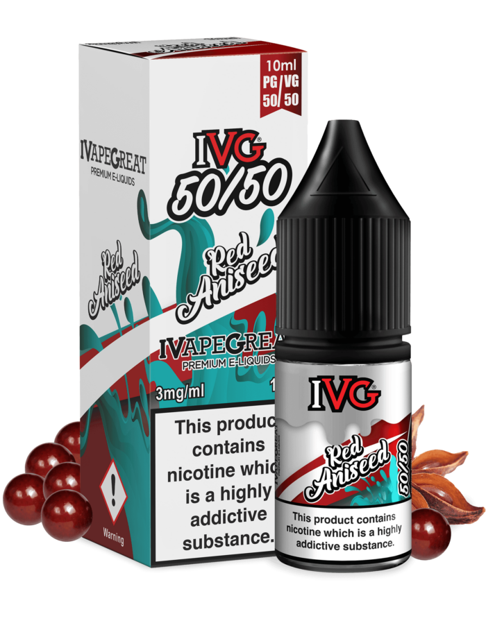 IVG Red Aniseed 50/50 10ML - Vape Unit